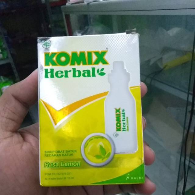 KOMIX HERBAL TUBE RASA LEMON ISI 4 TUBE BOTOL @ 15 ml