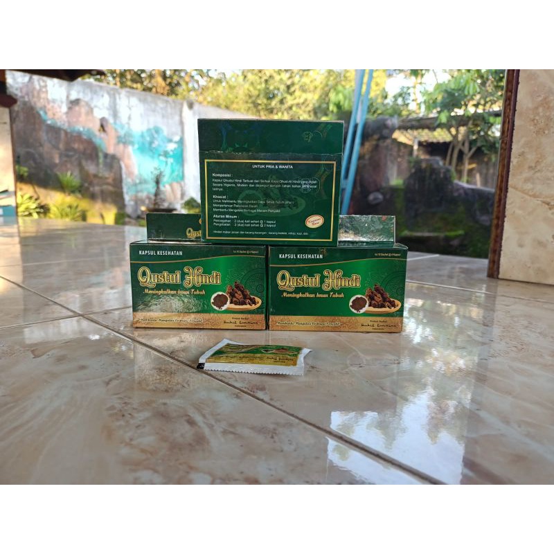 Kapsul Qusthul Hindi Asli/Kapsul Qusthul Hindi Original/Obat Herbal Asam Urat/Obat Rhematik/Obat Peg