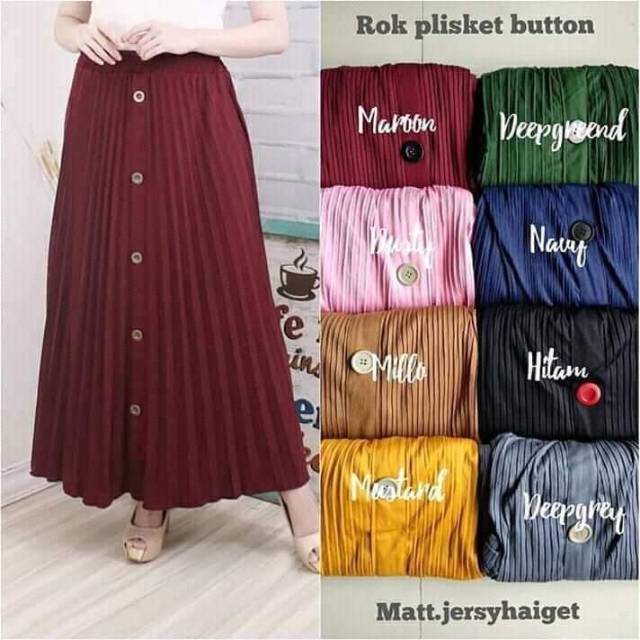 Rok plisket kancing_hyget super_BB 45-90kg (1kg - 5pcs)