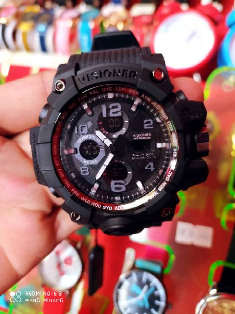 Jam tangan cowok Visioner analog dan digital