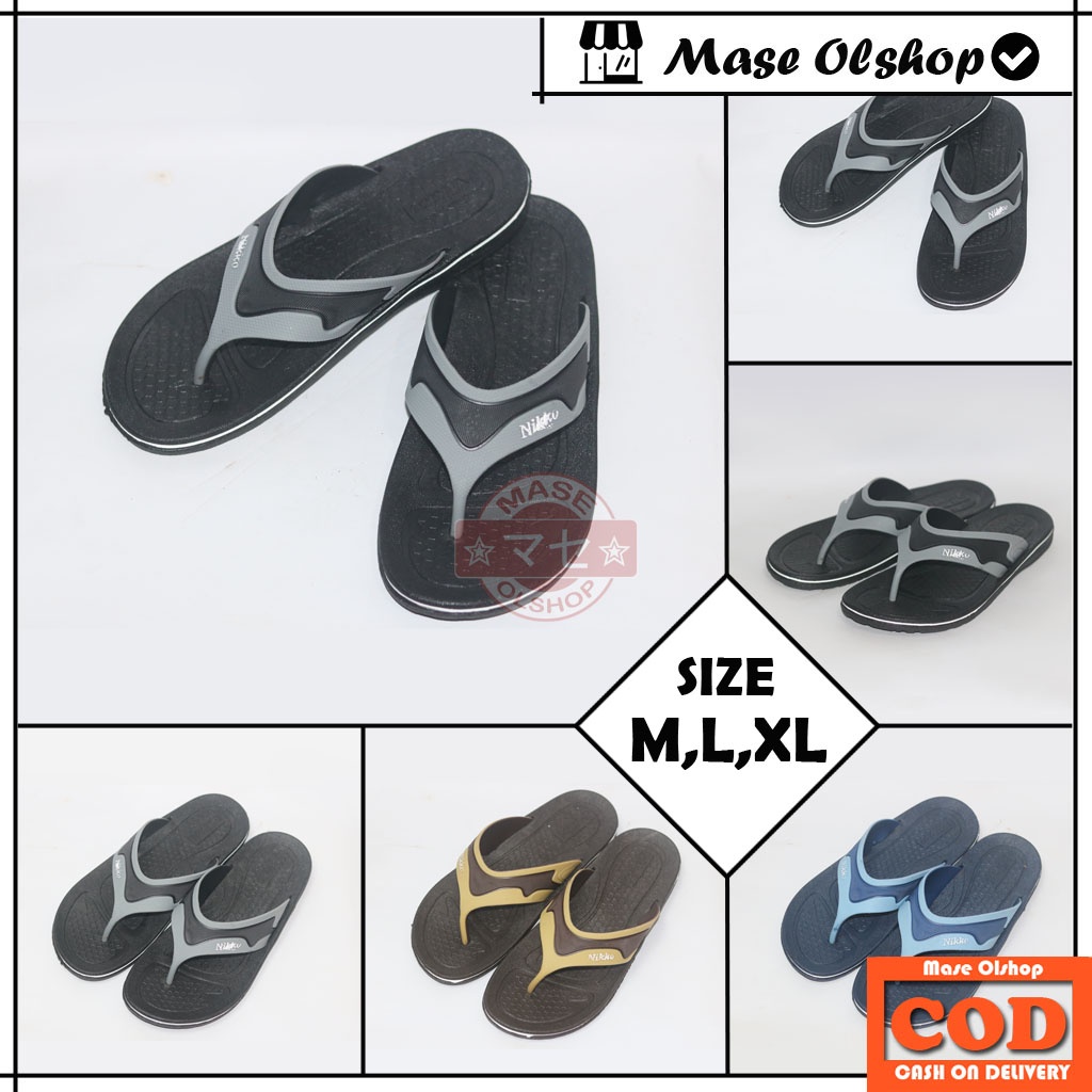 Sandal Pria Murah Sendal Jepit Karet Nikko SL-601