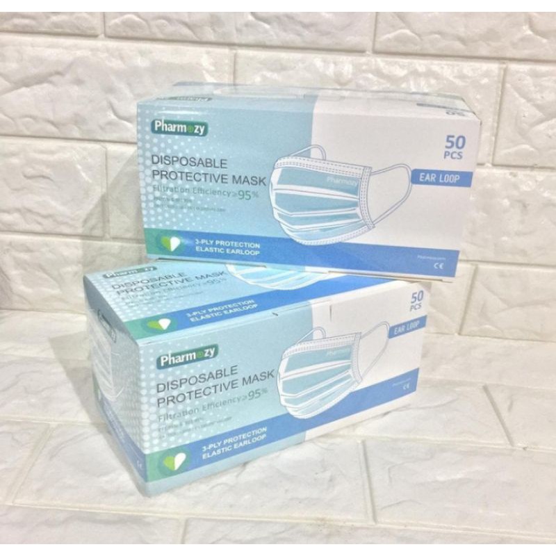 Masker pharmozy  3ply Earloop per 5 pcs