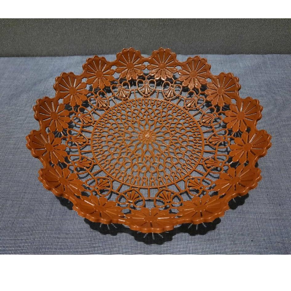 Terlaris➷ Piring rotan plastik / Piring rotan daun KECIL / Piring rotan kecil / Piring rotan ( 1 Lus