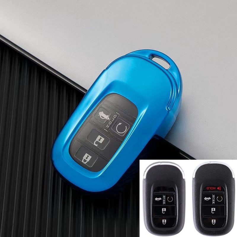 Casing Kunci Mobil Keyless Bahan Silikon Untuk Honda HRV / BRV / Jazz / CRV 2014-2021