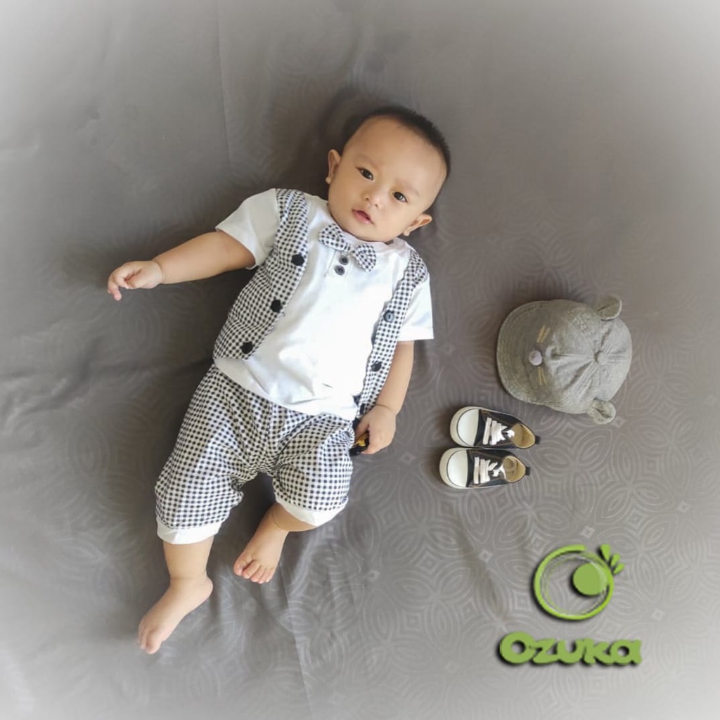 Baju Bayi Laki Laki Setelan Rompi Dasi Bayi Keren Ozuka