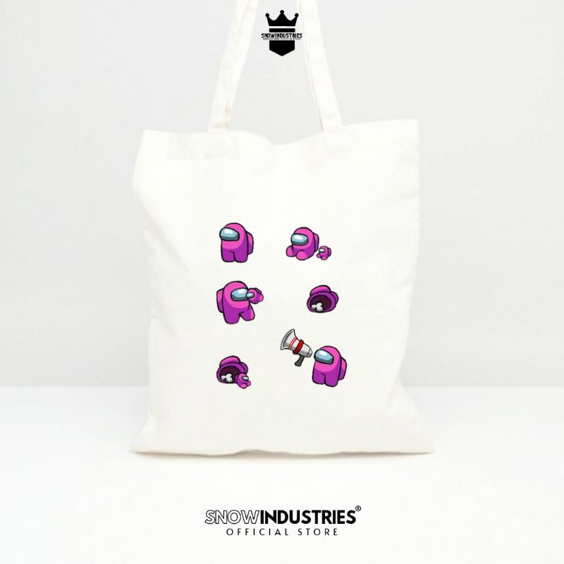 Tote Bag Wanita Pria Kanvas Baby Premium New Among Us