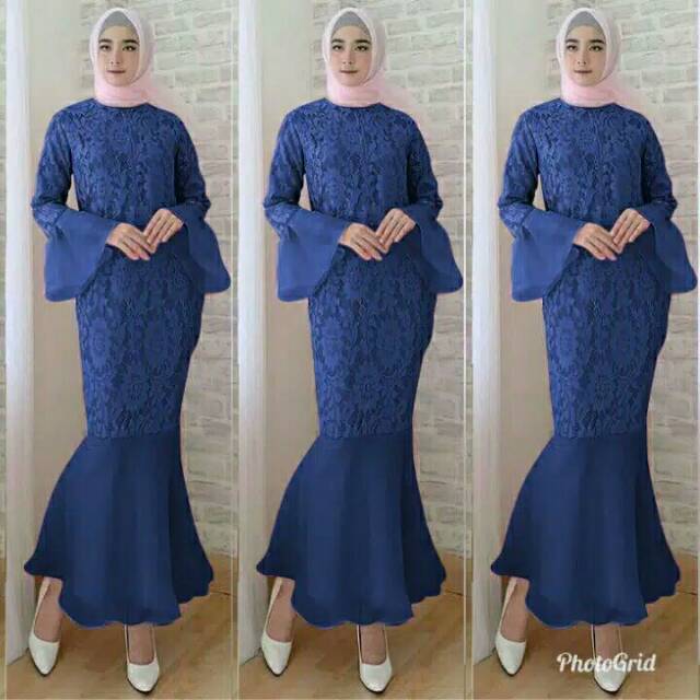 Dress party/dress duyung/gamis duyung kekinian