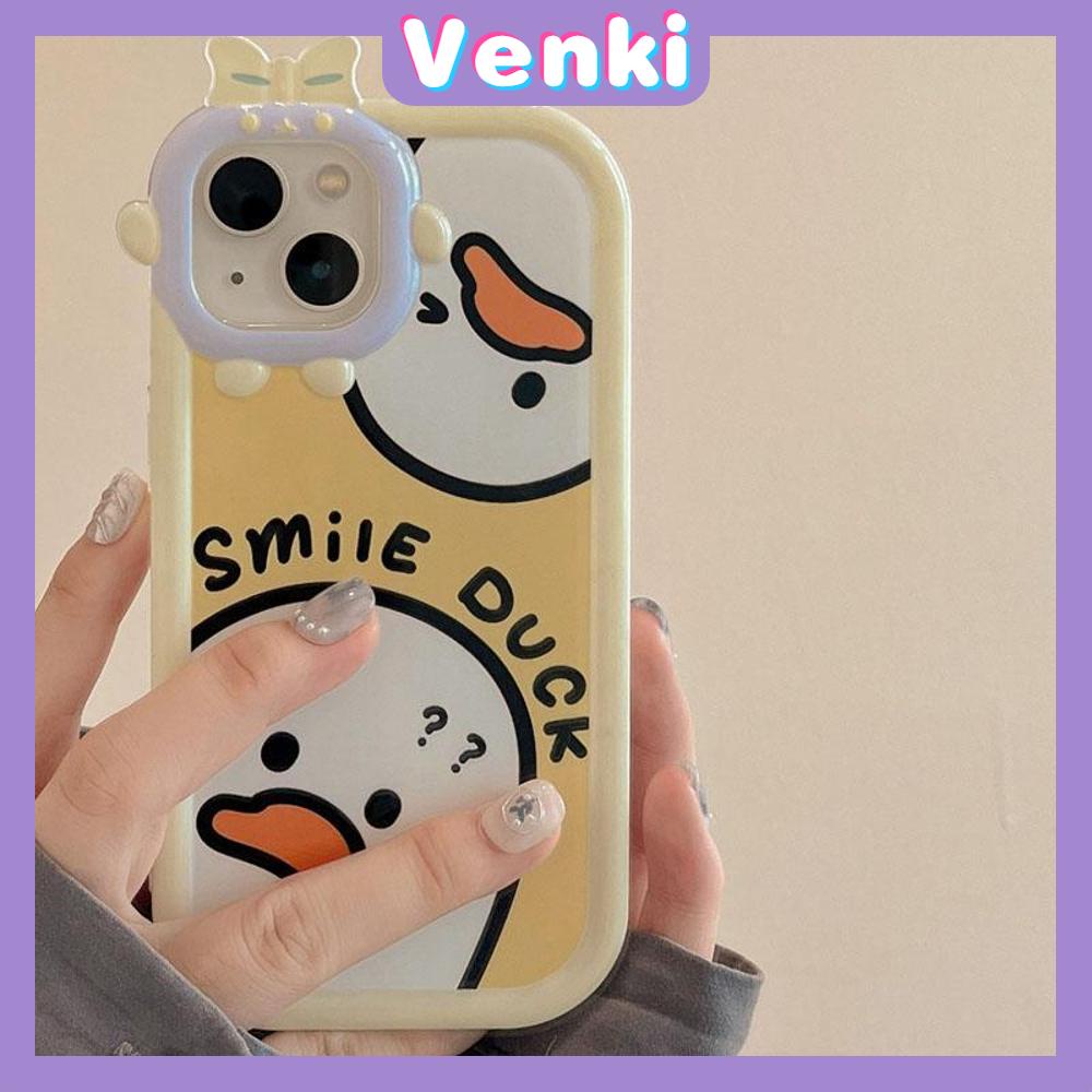 iPhone Case Silicone Soft Case Clear Case Airbag Shockproof Protection Camera Shiny Feel Cartoon Duck Cute Compatible For iPhone 11 Pro Max 13 Pro Max 12 Pro Max 7Plus xr XS Max