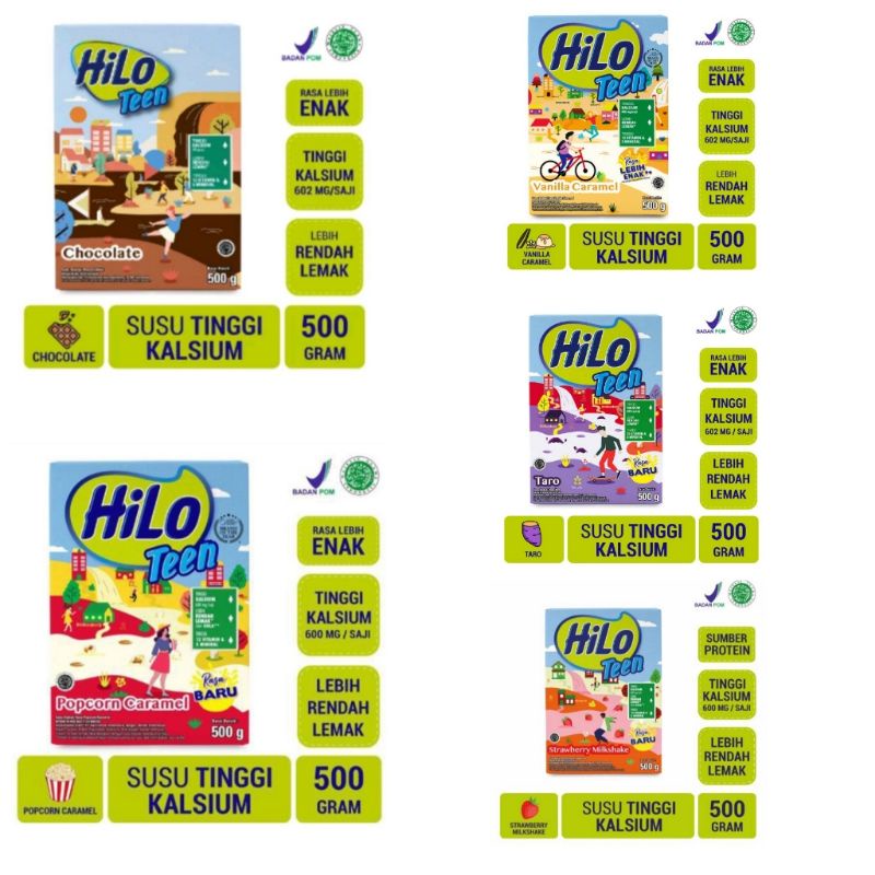 

Hilo Teen 500 gram - Susu Tinggi Kalsium Rendah Lemak