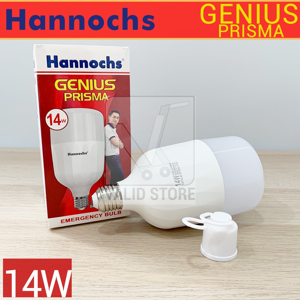 Jual Hannochs Lampu Emergency Led Ac Dc Genius Prisma W Watt Cahaya Putih Indonesia