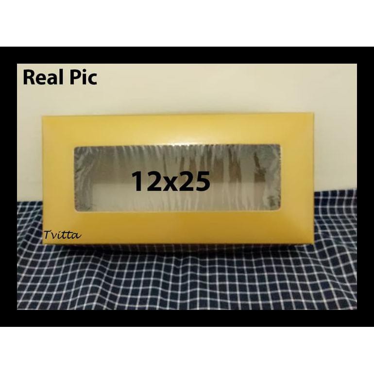 BOX DUS EMAS KOTAK BROWNIES 12X25 CM BERKUALITAS