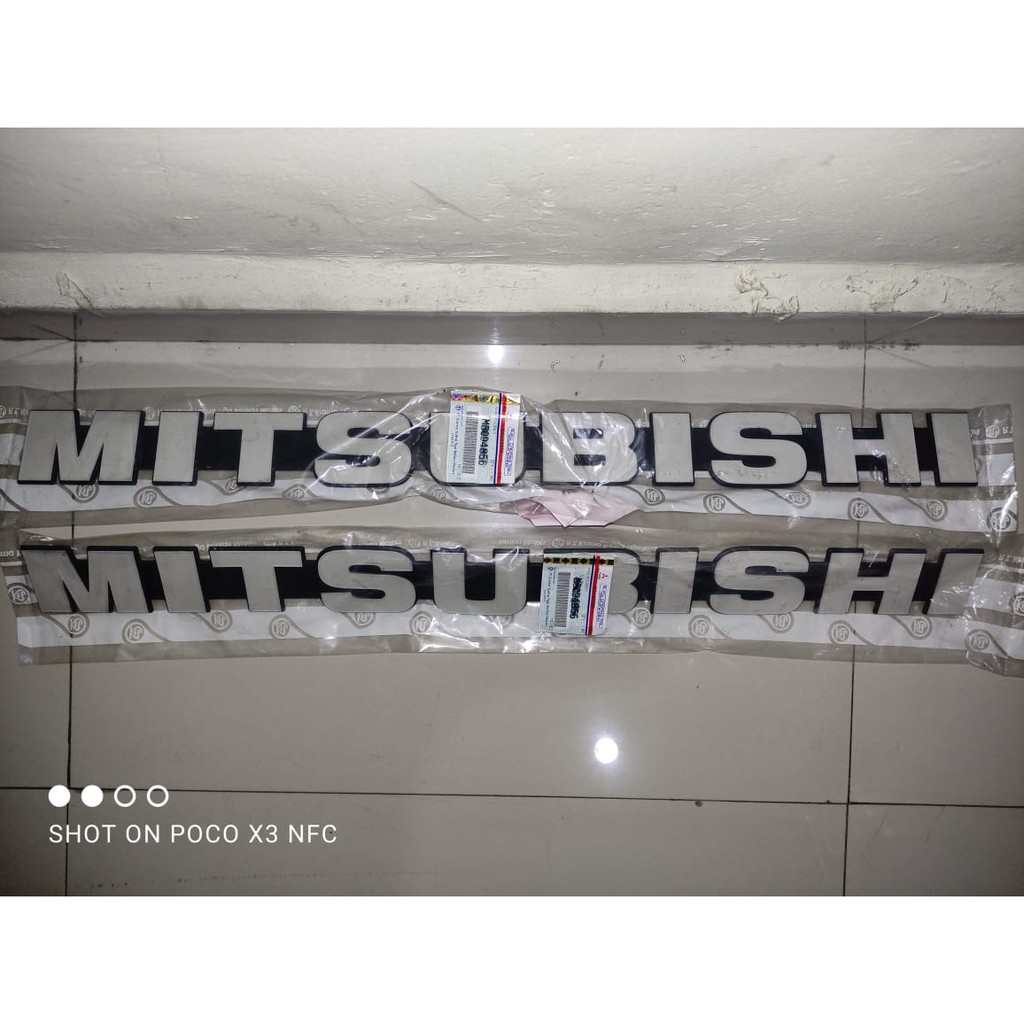 Emblem / Logo / Tulisan / Brand MITSUBISHI PS Lama ASLI KTB