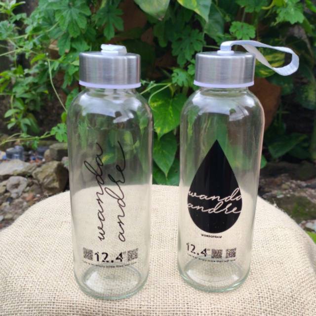 Souvenir botol Tumbler custom bahan kaca beling Souvenir custom Souvenir botol