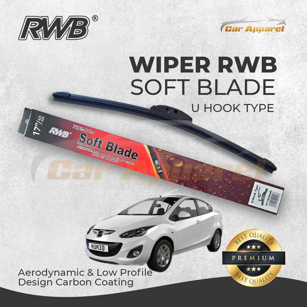 Wiper RWB Soft Mazda 2 sedan / Windshield Mazda 2 sedan Soft RWB