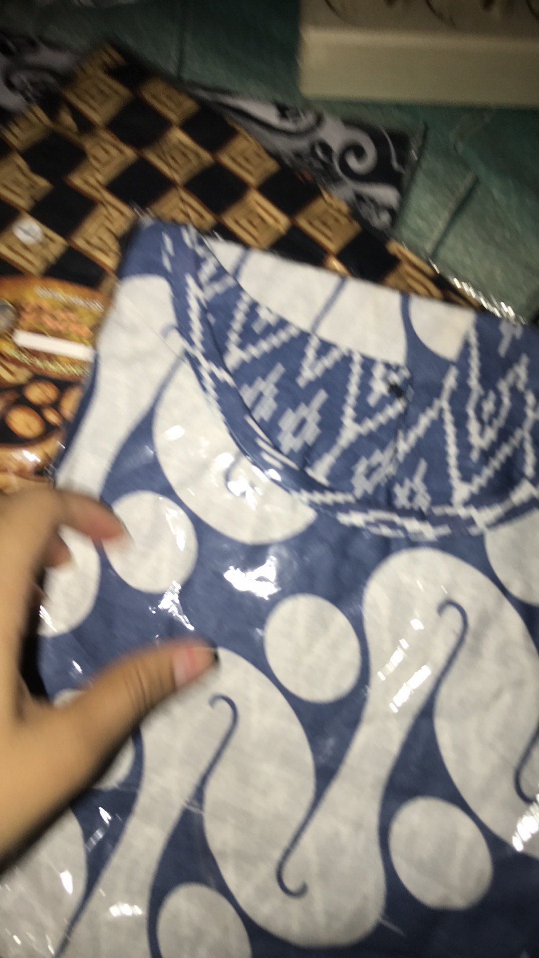 Blus Ziggy Tali Lawasan Heyna Monochrome Motif Warna Batik Wanita Cewek Katun Premium Modern