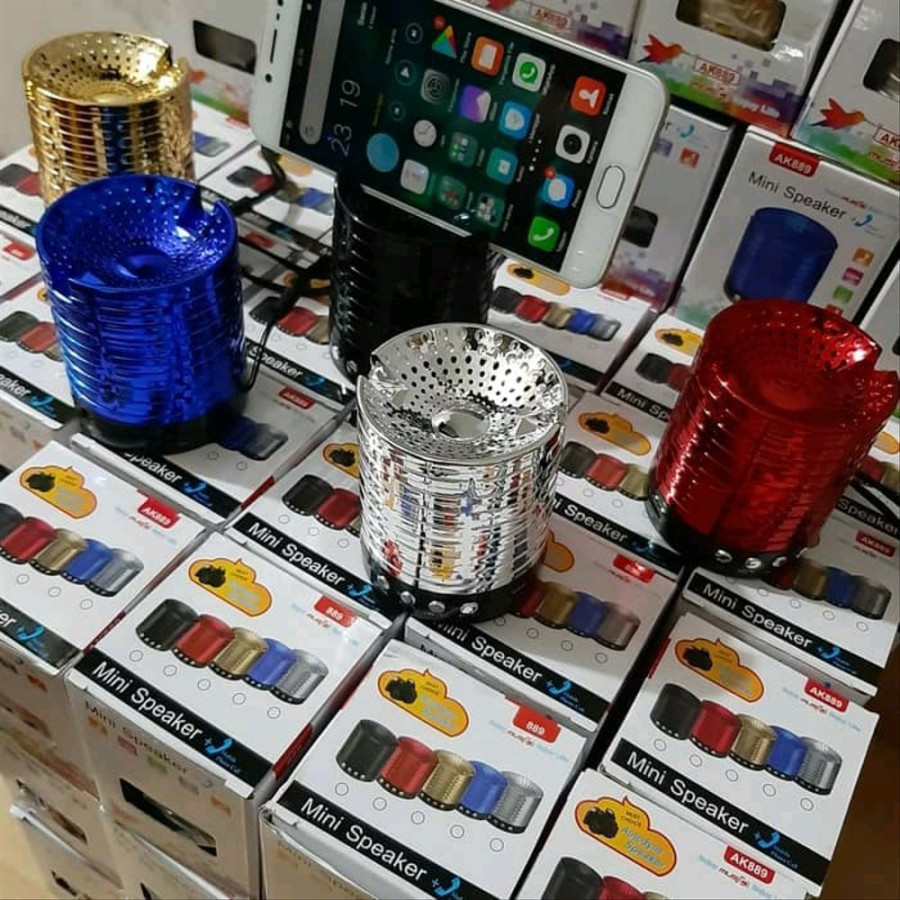 Mini Speaker Bluetooth Standing Dudukan HP AK 889