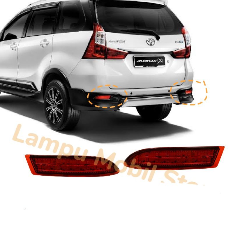 Lampu Stop Reflector Bumper Belakang LED Toyota All New Avanza Daihatsu All New Xenia