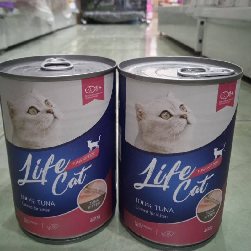 life cat wetfood kaleng kitten tuna 400gr