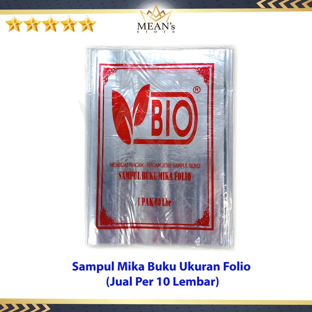 

Sampul Buku Plastik Mika Ukuran Folio / Buku Pelajaran