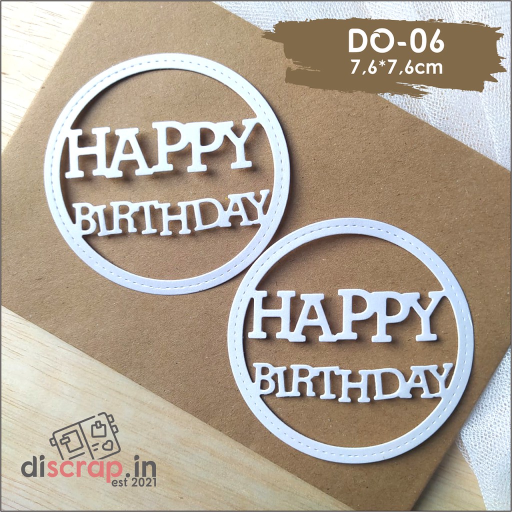 

(DSP) 1 SET/5PCS HAPPY BIRTHDAY DIES OUT/DIES CUT/HIASAN SCRAPBOOK/HIASAN MAHAR/HIASAN JURNAL