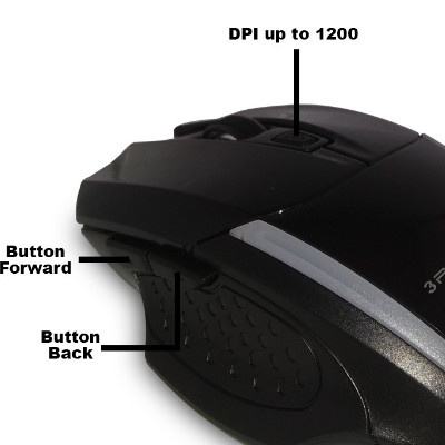 Mouse Wireless Power Up Chroma 770W Nano USB 2.4 GHz 1200 DPI