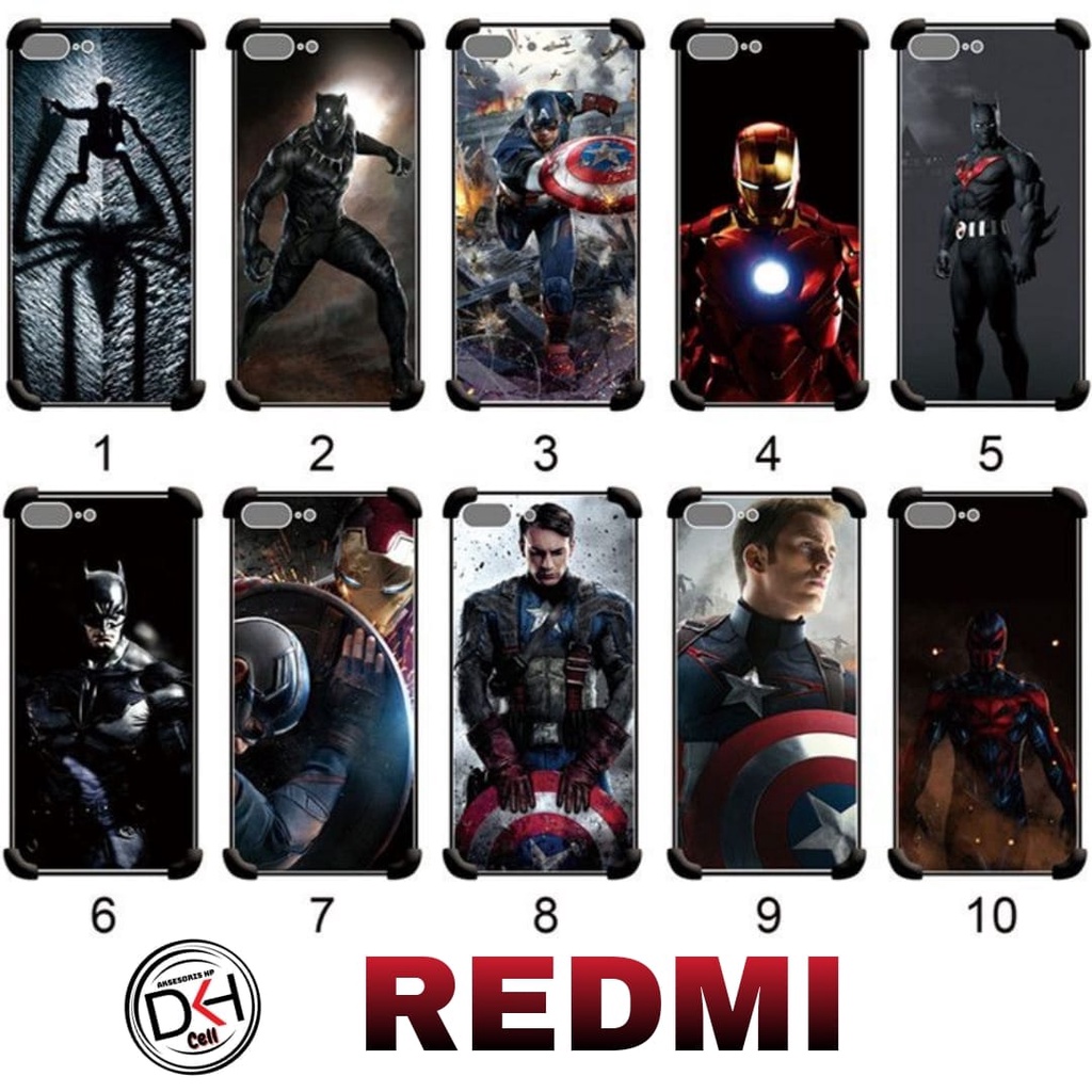 Case karakter SUPER HERO XIAOMI REDMI 9 9A/9i 9C SOFT HARD CASE SILIKON