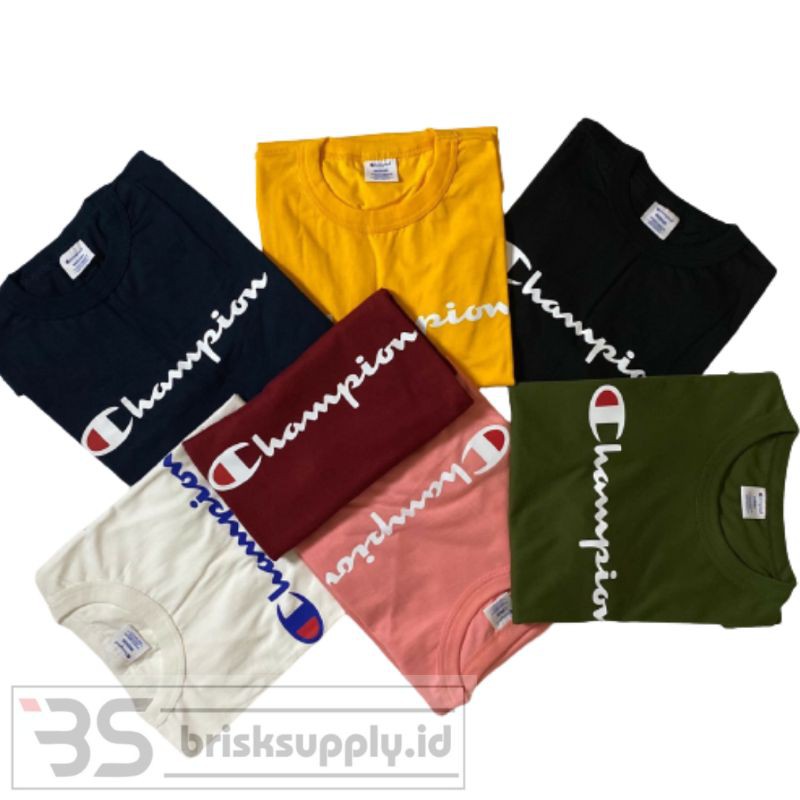 TSHIRT CHAMPION BIGSCRIPT LOGO [ JAPAN MARKET ]