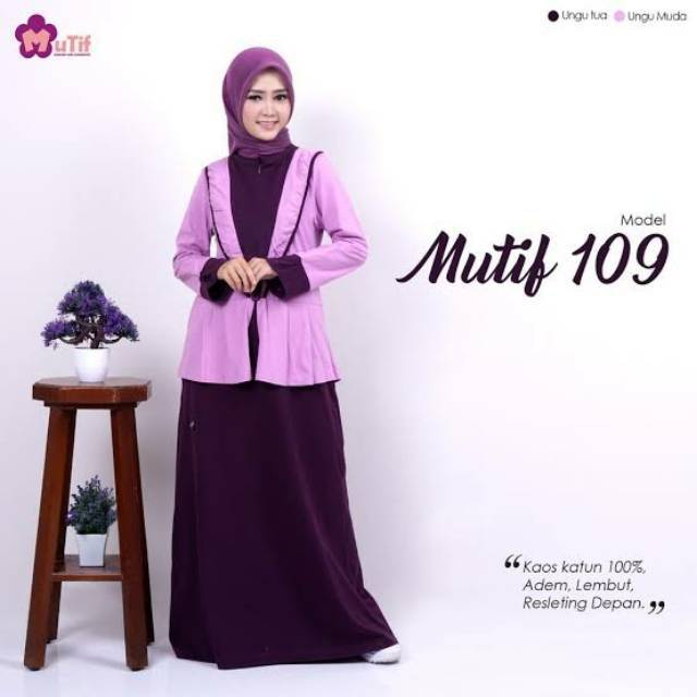 MUTIF 109 UNGU GAMIS CASUAL