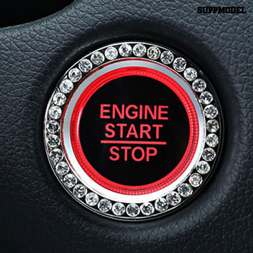 Supmodel Car Auto Engine Start Button Ignition Switch Decorative Ring Sticker Accessory