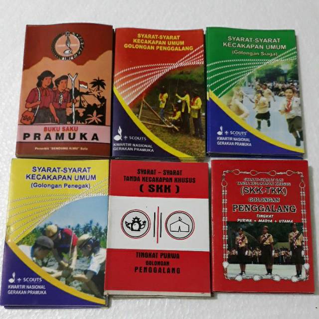 Jual Buku Saku Pramuka / SKU / SKK / TKK/NOTES/AGENDA PRAMUKA ECER