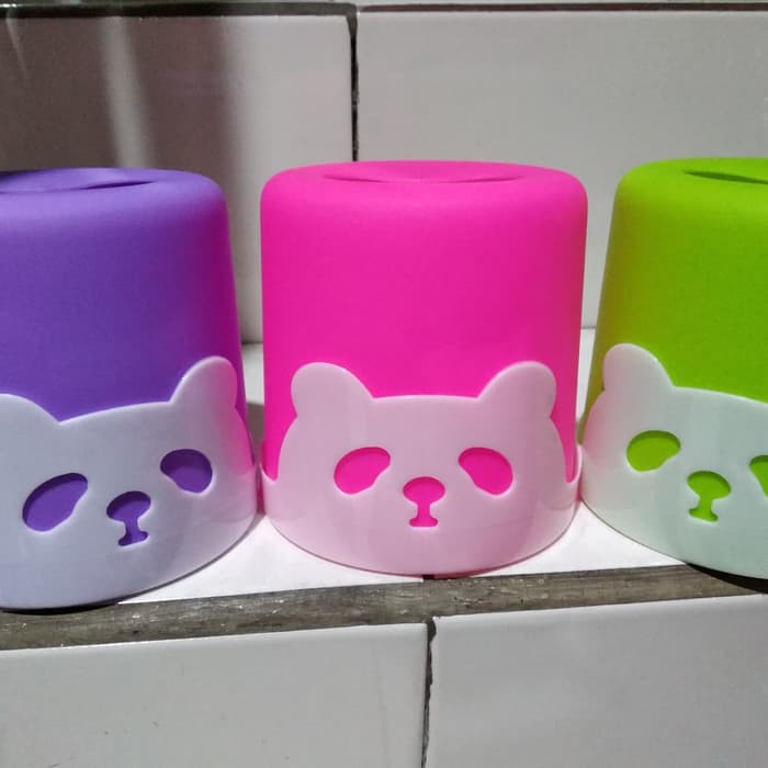 Kotak Tissue Bulat Panda