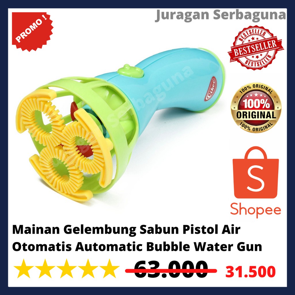 Mainan Gelembung Sabun Pistol Air Otomatis Automatic Bubble Water Gun