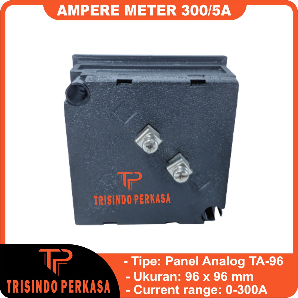 Ampere Meter Panel Analog TA-96 0-300A 96x96 Jarum