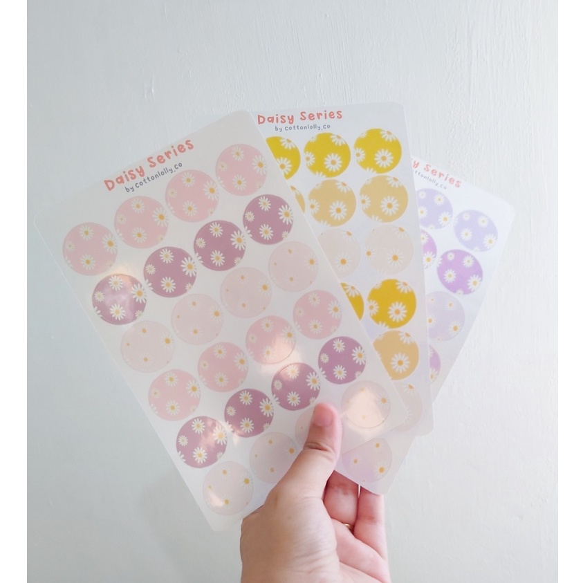 

Mini Dot Sticker Motif Bunga Daisy | Sudah di Kiss Cut Tinggal Pasang