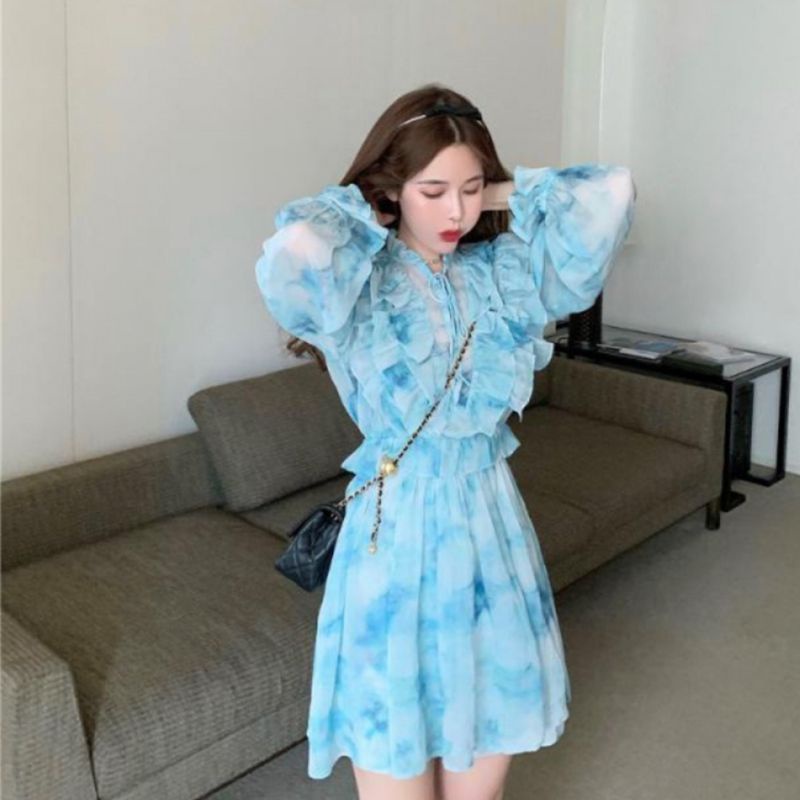 MDLV ~ 1974 SANNY TIEDYE DRESS KOREA IMPORT DRESS CANTIK DRESS PESTA DRESS PREMIUM FASHION IMPORT