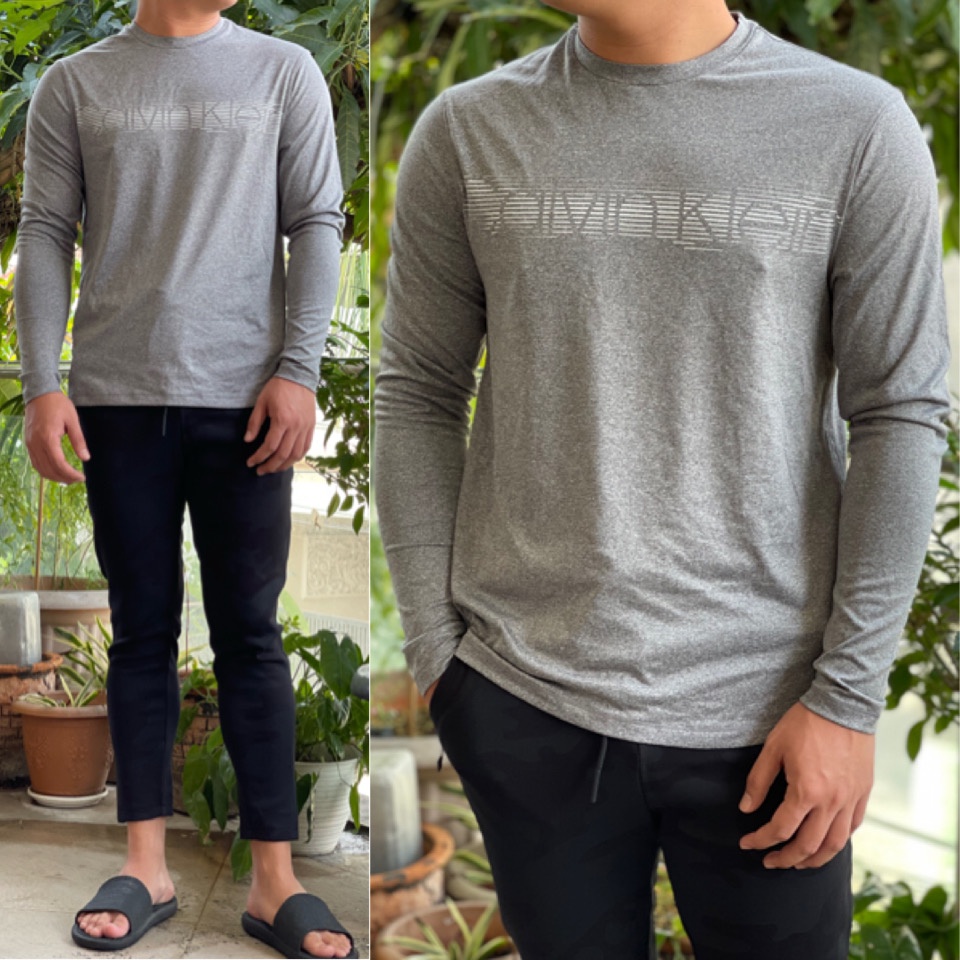 CALVIN KLEIN faded longsleeve tee