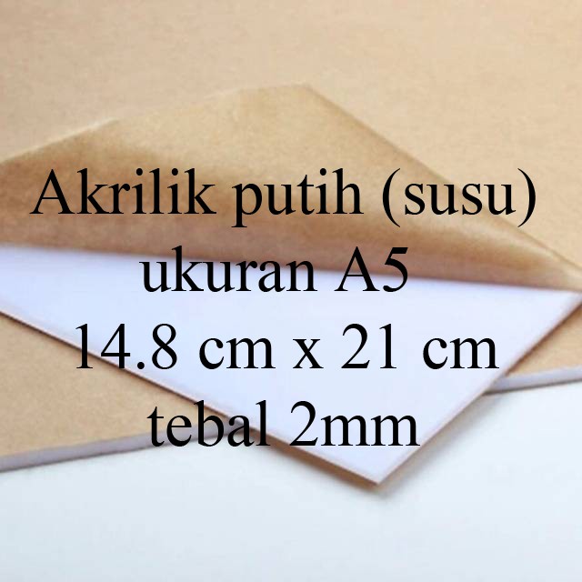 

Akrilik Marga Cipta Putih Susu Lembaran A5 2mm