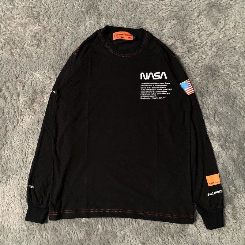 Kaos Tshirt Longsleeve Nasa X Heron Preston Mirror