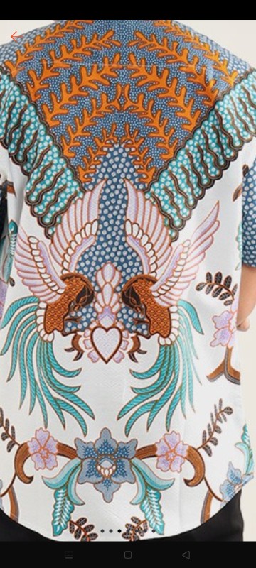 Maginot Kemeja Batik 2.0 Sagara-ss Motif Timbul Lengan Pendek Pria + Free Masker