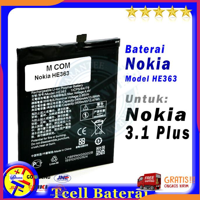 Acc Hp Baterai Nokia 3.1 Plus He363
