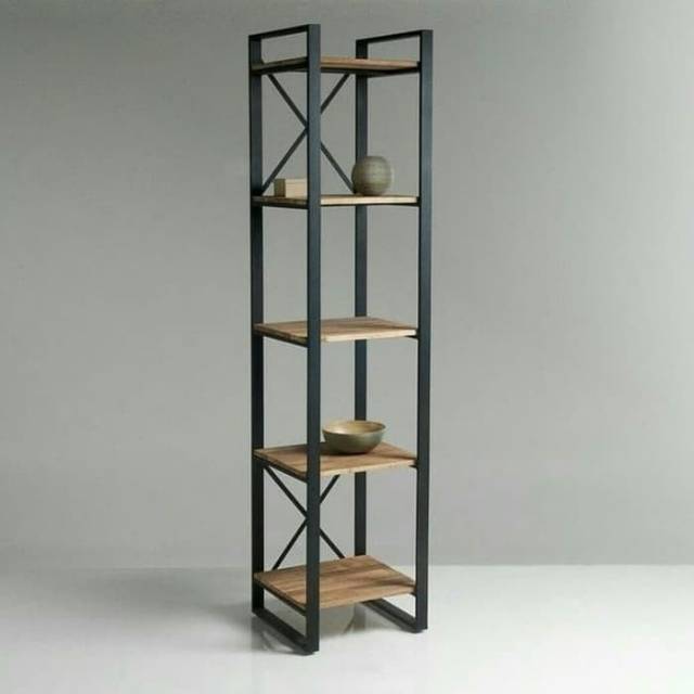 Rak Pot Besi Rak Bunga Besi Rak Unik Dekorasi Rak Buku 5 Susun