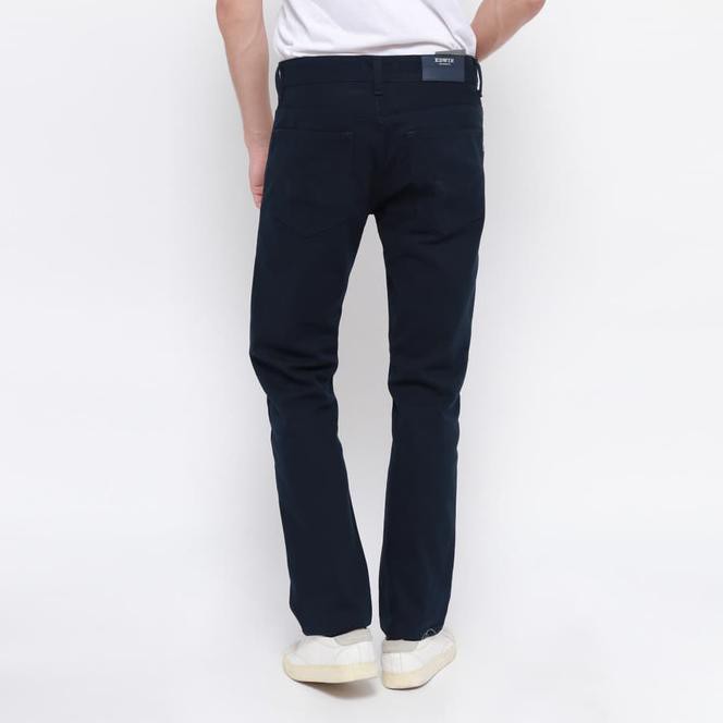 Edwin Celana Jeans Milan-018 Regular Fit Pria Panjang Navy Blue - Navy, 28