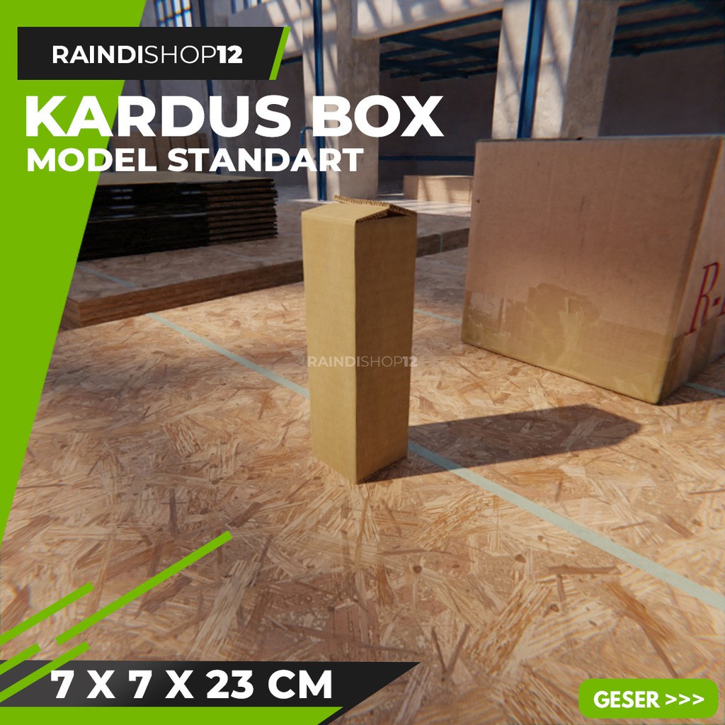 

BOX 7 X 7 X 23 CM KARDUS KOTAK KEMASAN PACKAGING KADO POLOS