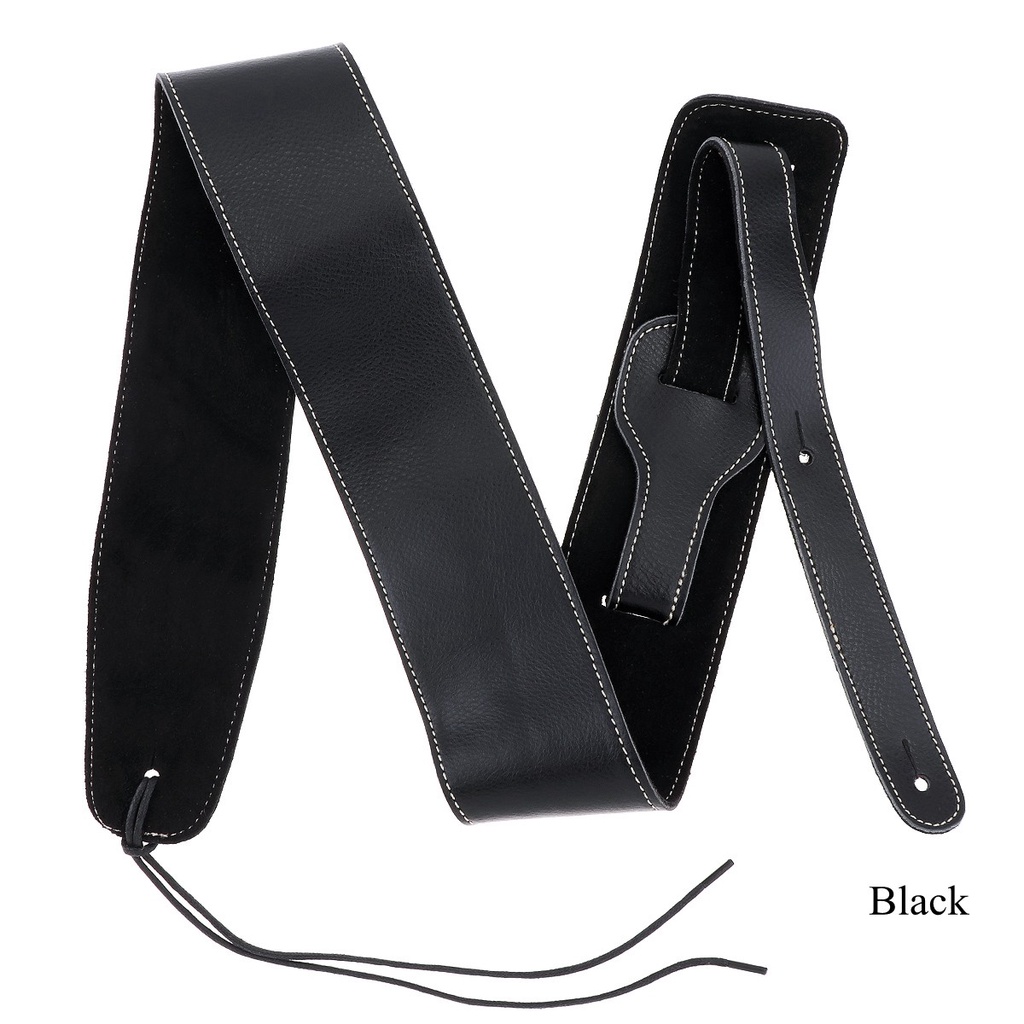 Strap Adjustable Bahan Kulit Sapi Suede Untuk Gitar Akustik / Elektrik / Bass