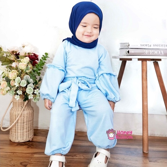 Set Baju Muslim Anak Perempuan Alika Series / Baju Setelan One Set Anak / Baju Muslim Anak 1 Tahun