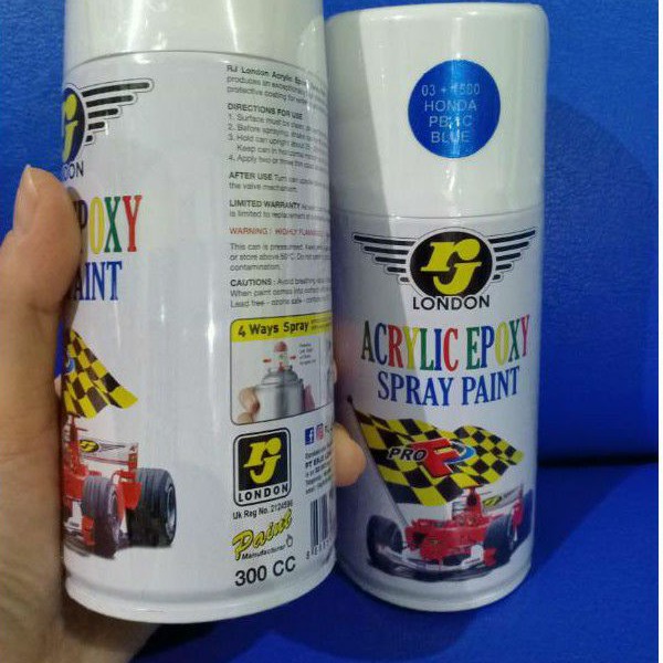 Pilox Pilok Cat Semprot RJ London Candytone Honda PB-1C Blue 03 + 1580 (300cc)