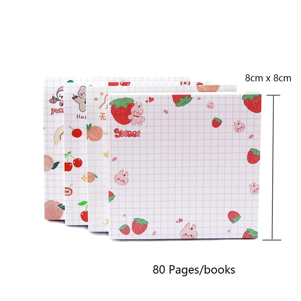 Pineapple Memo Pad Mini Strawberry Perlengkapan Kantor &amp; Sekolah Alas Tulisan Memo Note Handbook Decor Notepad