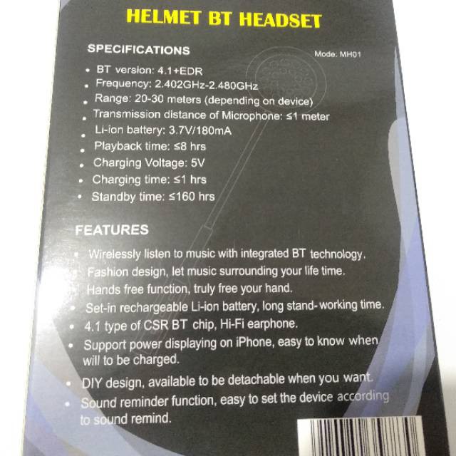HEADSET HELM BLUETOOTH MOTOR HEDSET BLUETOOTH HEADSET BLUETOOTH MH01-2