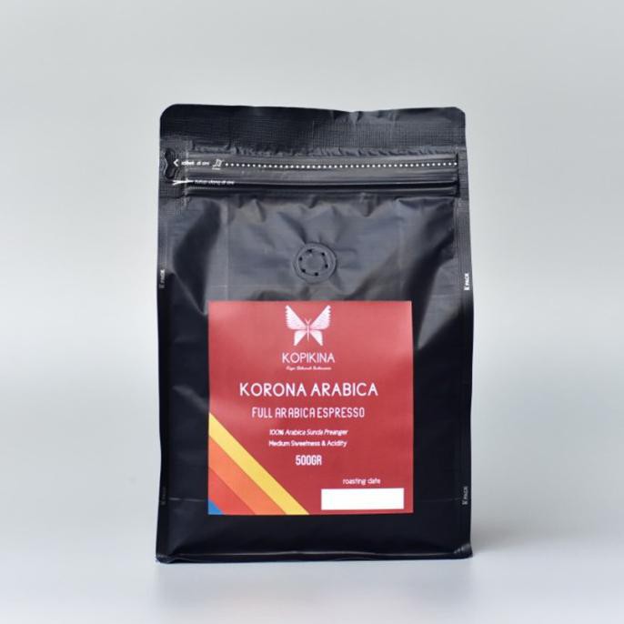 

Kopi- KORONA ESPRESSA Full Arabica Arabika Espresso Beans 500 Gram - Biji Kopi -Biji-Kopi.