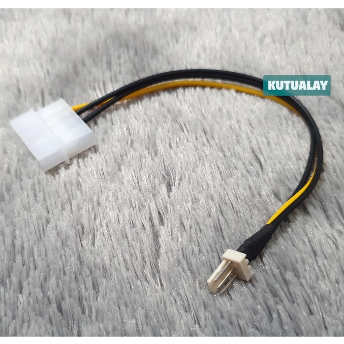 Converter Molex 4 Pin to 3 Pin Male Fan PWM Splitter 1 Cabang Konektor Kipas